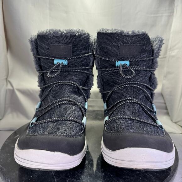 Ryka Aubonne Winter Boot Blue/Grey Weather Proof Women's Size 9.5M US - Picture 2 of 8